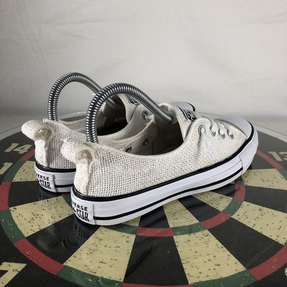 Converse Chuck Taylor All Star Shoreline Slip On Sneaker Shoe Knit White Women 7 - Picture 3 of 9